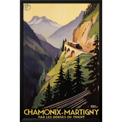 Chamonix-Martigny Framed Vintage Advertisement