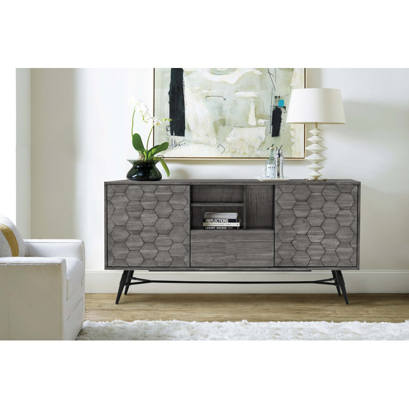 Buffet Makena en bois d'acacia gris