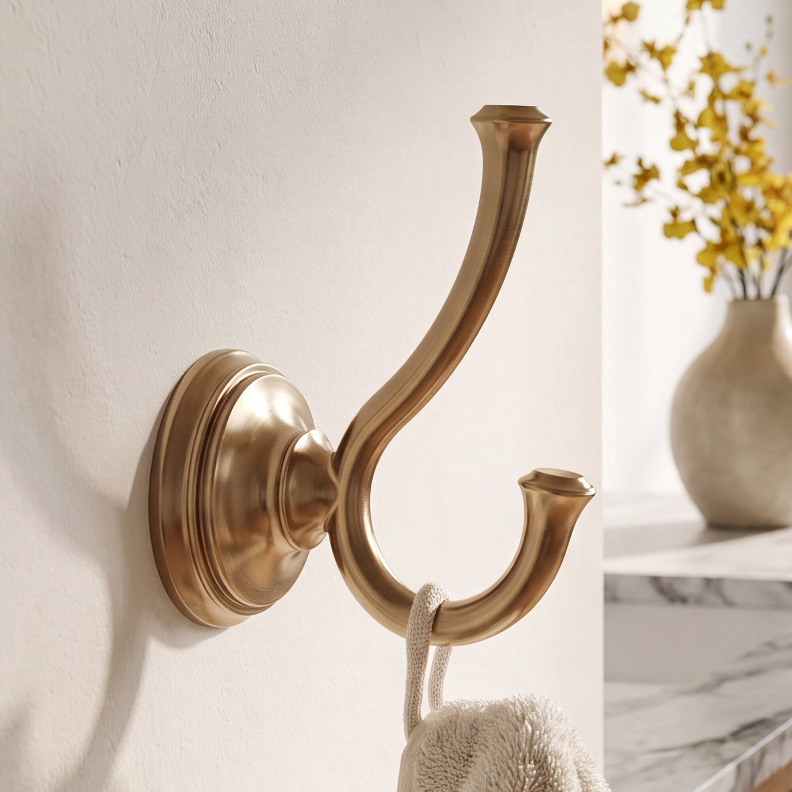 Cassidy™ Wall-Mounted Towel Hook, Brilliance Champagne Bronze