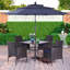Alyah Square 6 - Piece 4 - Person 94Cm L Outdoor Table Set-1357504219-1357504222
