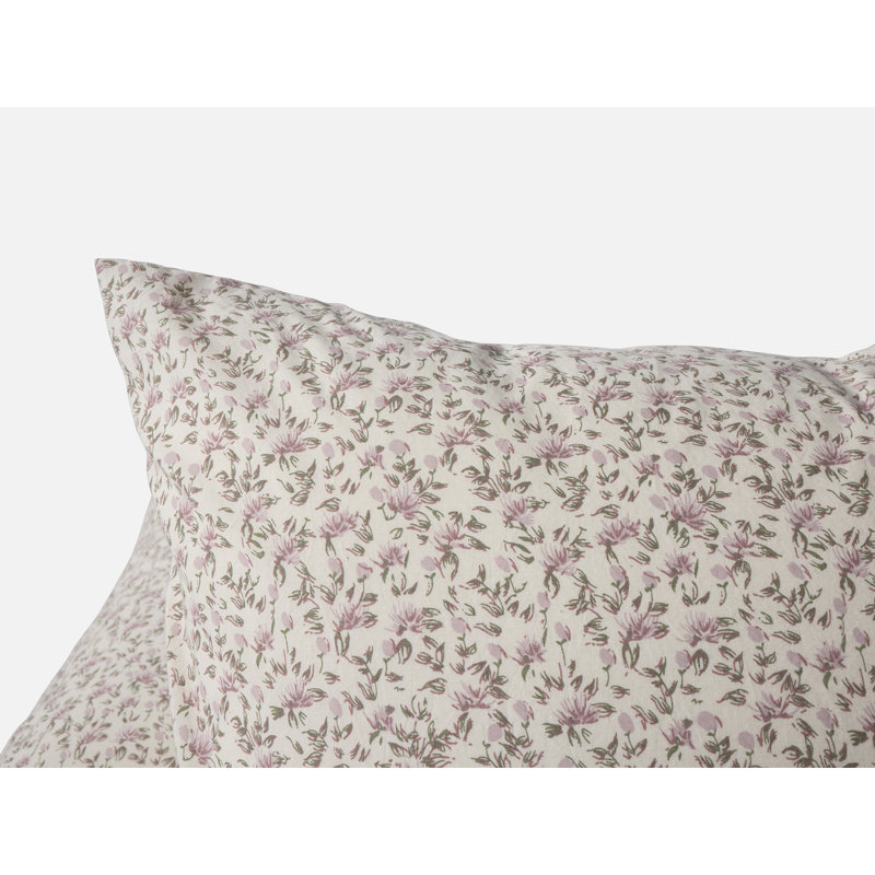 Organic Print Percale Sham, King
