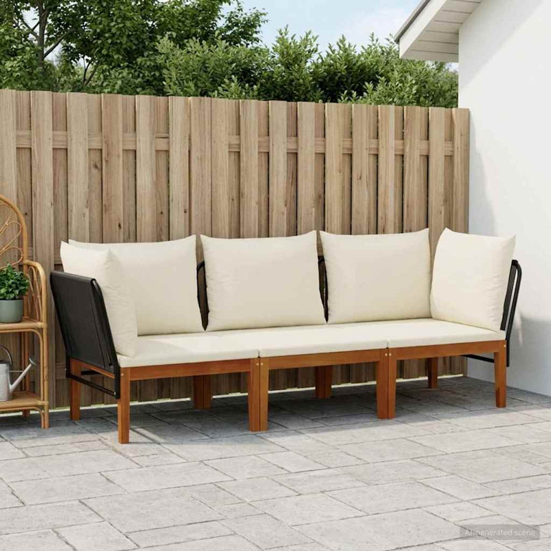 200 cm W Patio Sofa with Cushions