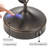 Hebel 18.5" Antique Floral Table Lamp Set With USB Ports