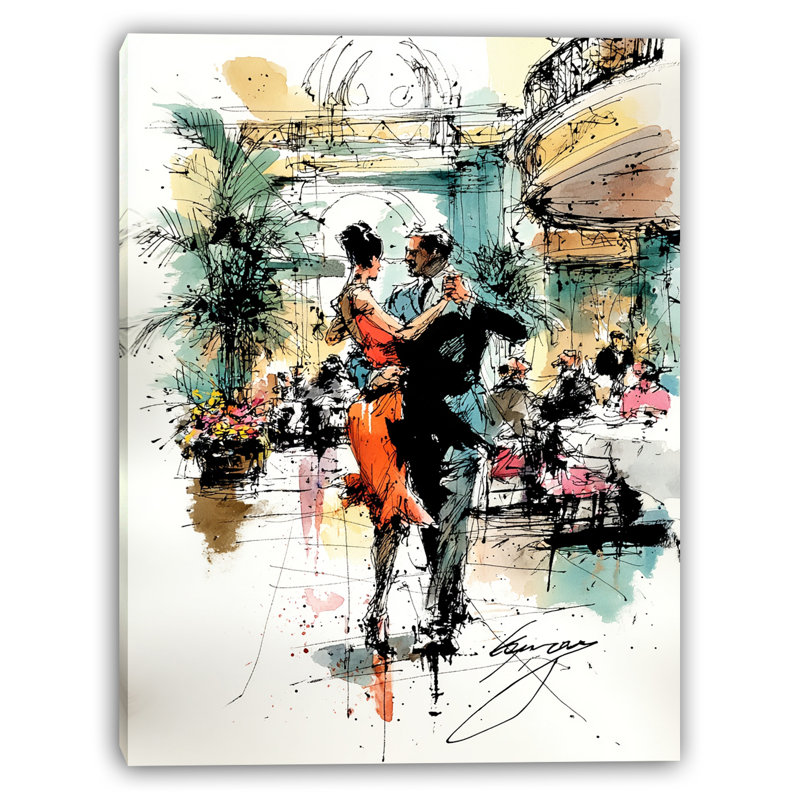 «Dance of Grace», art mural sur toile tendue