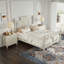 Ensemble de chambre à coucher 3 pièces avec lit plateforme à baldaquin en bois de style champêtre rétro-1183895608-1183895609