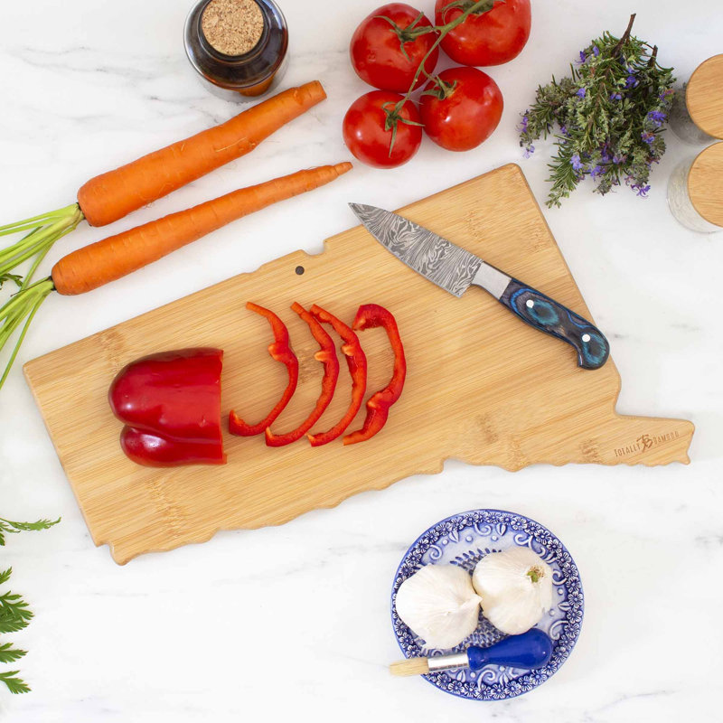 Totally Bamboo State Destination Series Bamboo Connecticut Cutting Board