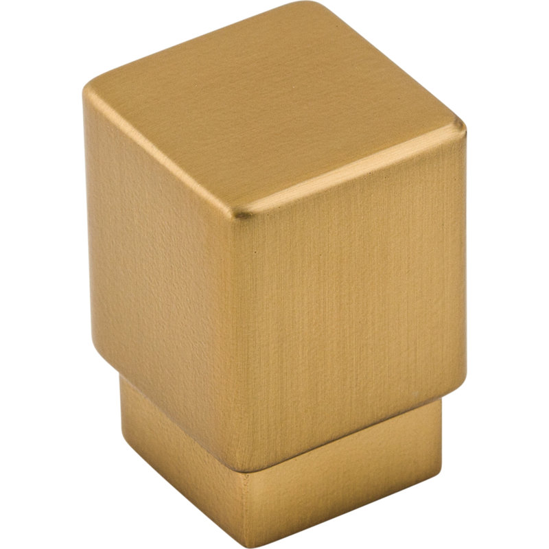 Tapered 1" Length Square Knob, Honey Bronze, 3/4" Knob Length