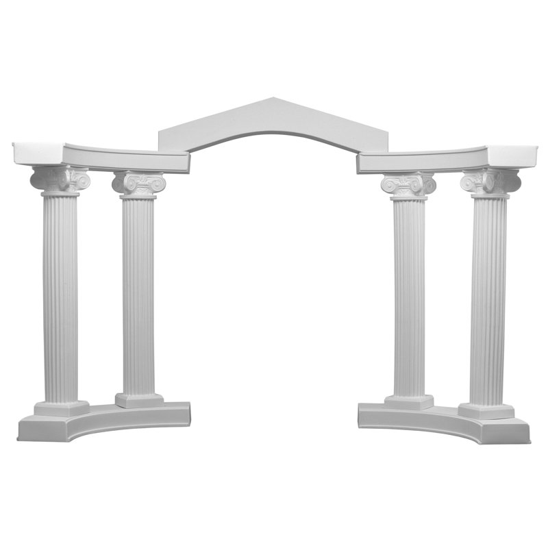 L 10,5 po x P 10,5 po en polyéthylène blanc intérieur / extérieur en polyéthylène léger de qualité commerciale pour mariage ou bal