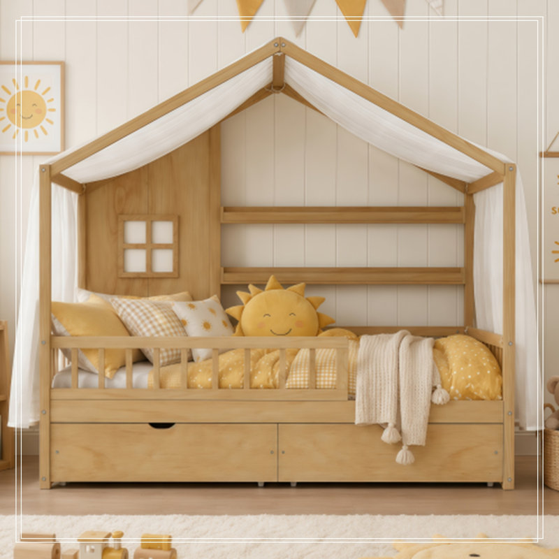 Bed, Natural