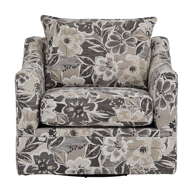Fauteuil pivotant 12700 , Polyester gris anthracite Margo