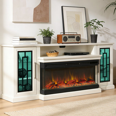 Meuble télé 75 po Highboy Electric Fireplace