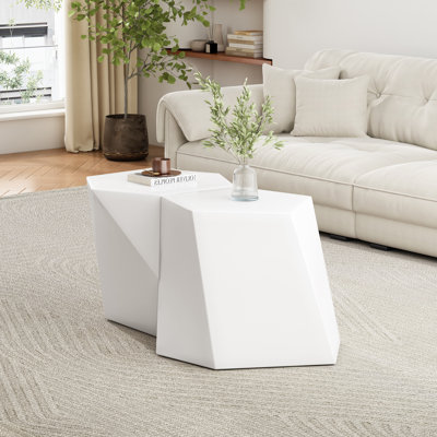 Zayd Modern MGO End Table Set With Geometric Design