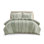 And White Striped Cotton Duvet Cover Full/Queen - 100% With Alternating Stripes Contrasting Accents