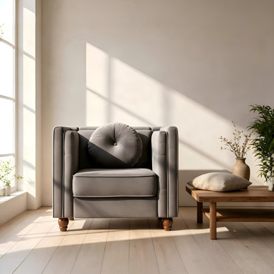 Fauteuil d'appoint classique Chesterfield