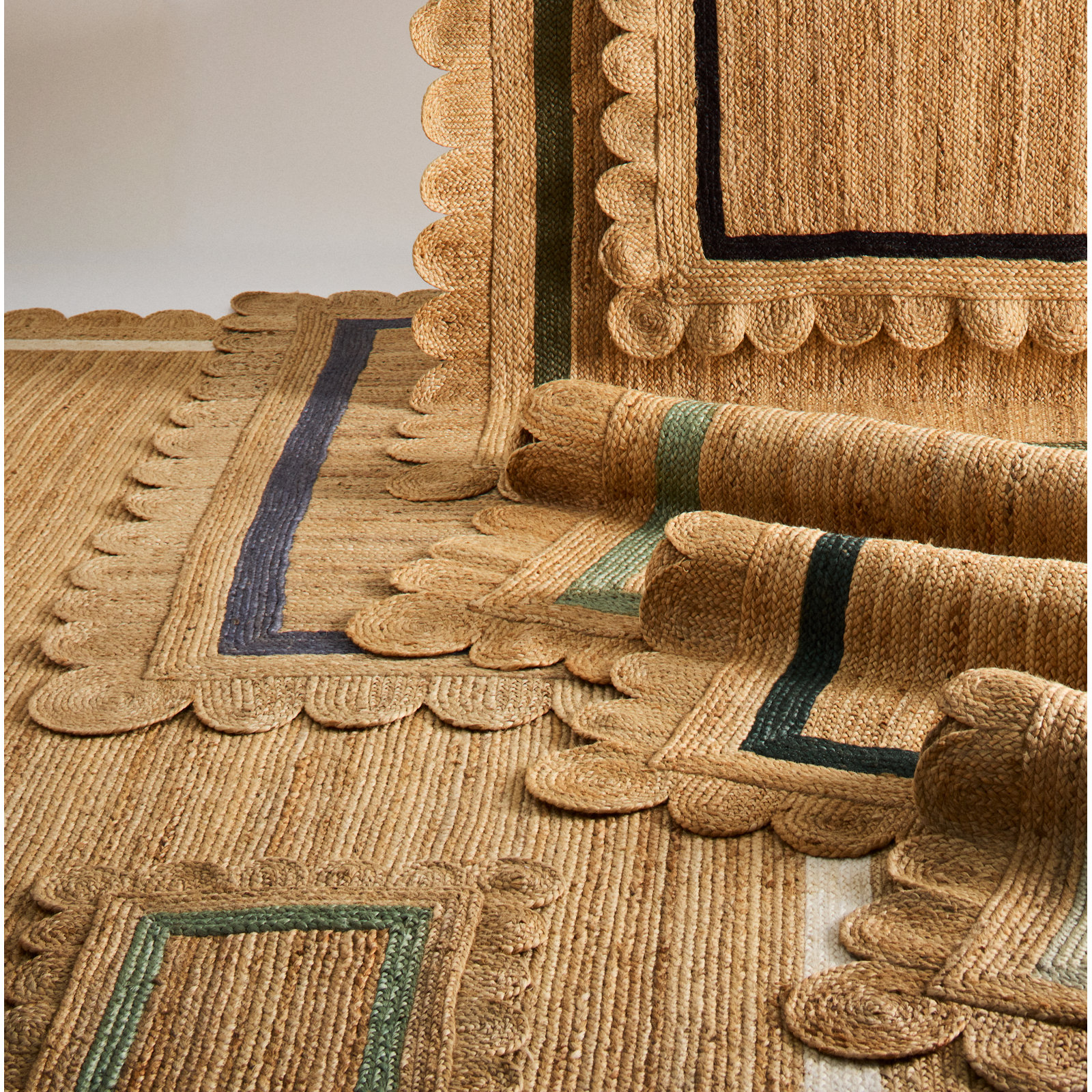 Inaki Hand-Woven Geometric Jute Rug, Rectangle 3' x 5'