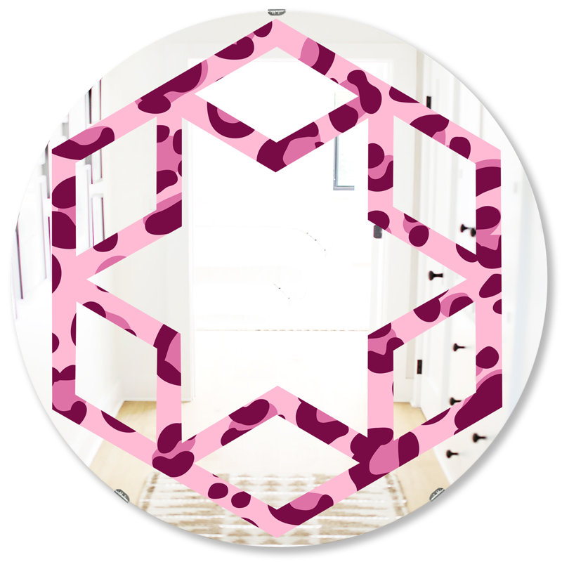 Miroir mural Hexagon, H 31,5 po x l po