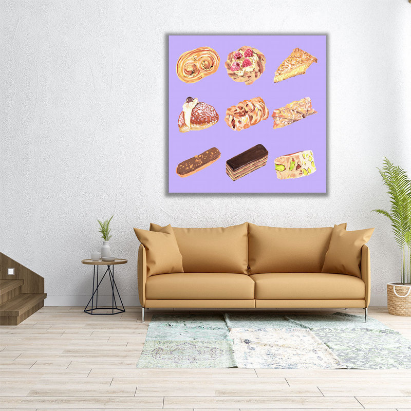 Delici II - reproduction d'art sur toile, H 40 po x l 40 po