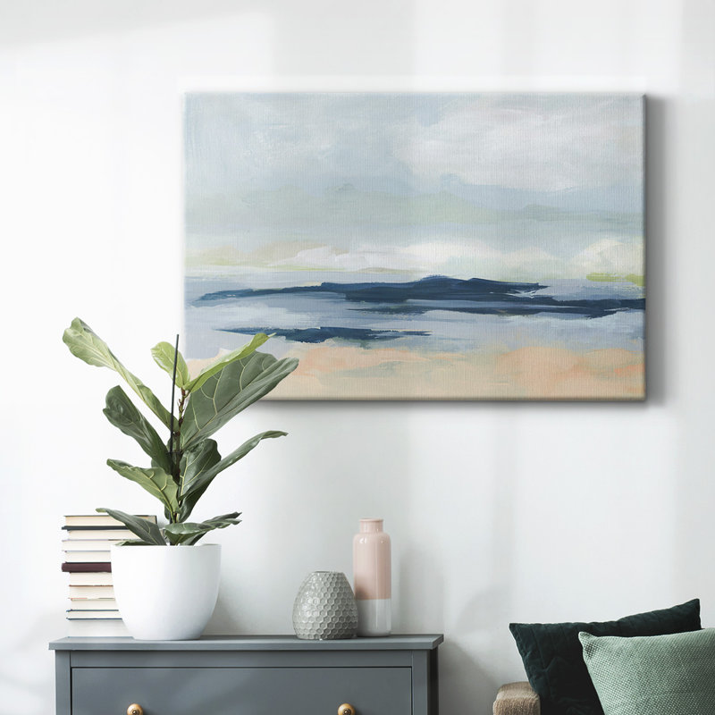 Toile tendue avec châssis Matala Coast II, H 12 po x l 18 po