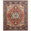 Serapi Heritage Hand-Knotted Wool Medallion Area Rug in Red-1384091006-1384090944