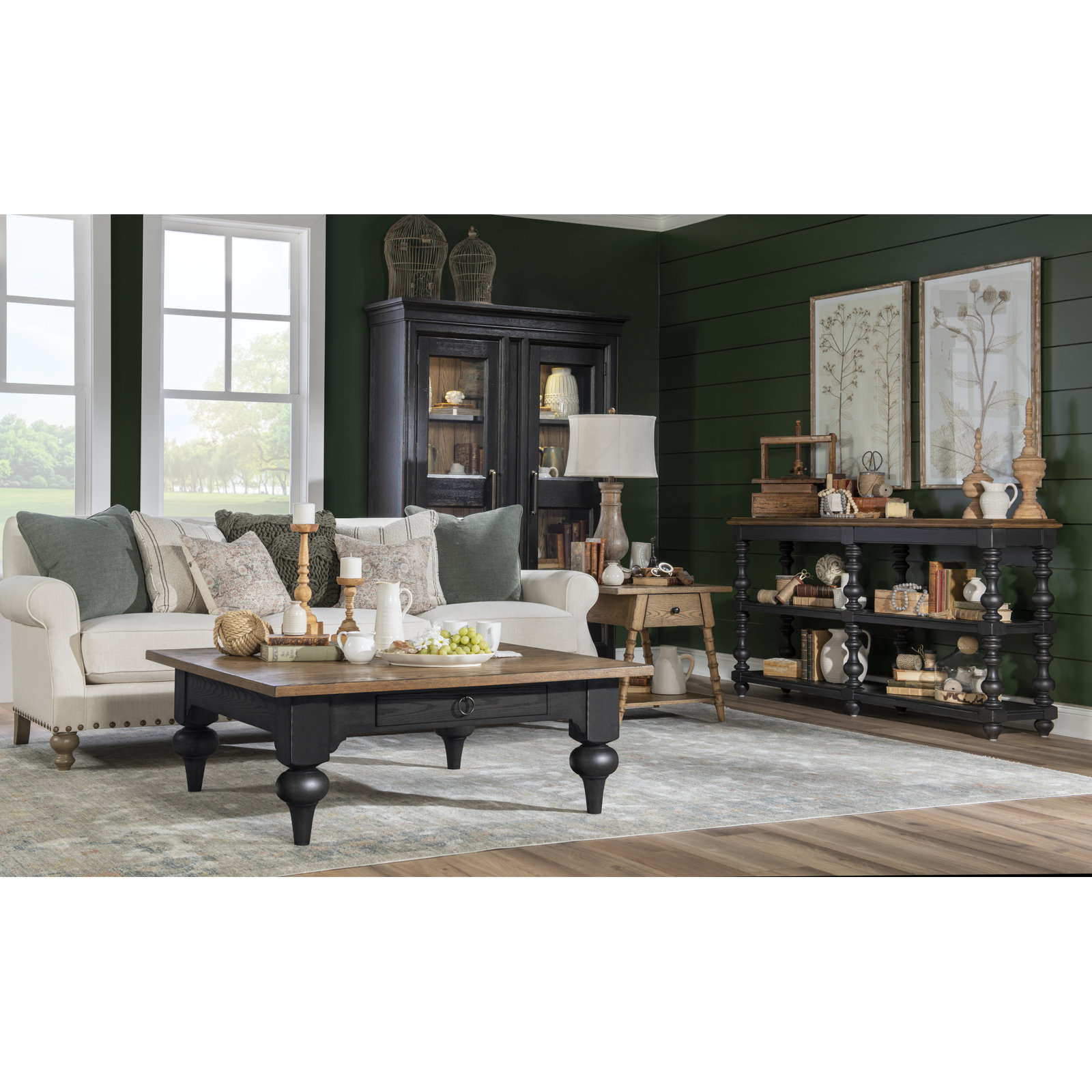 Country Living Captain's Trunk Coffee Table, Black