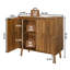 Buffet Farmhouse avec trombone, rangement en bois pour la cuisine et la salle à manger, 31,5 W