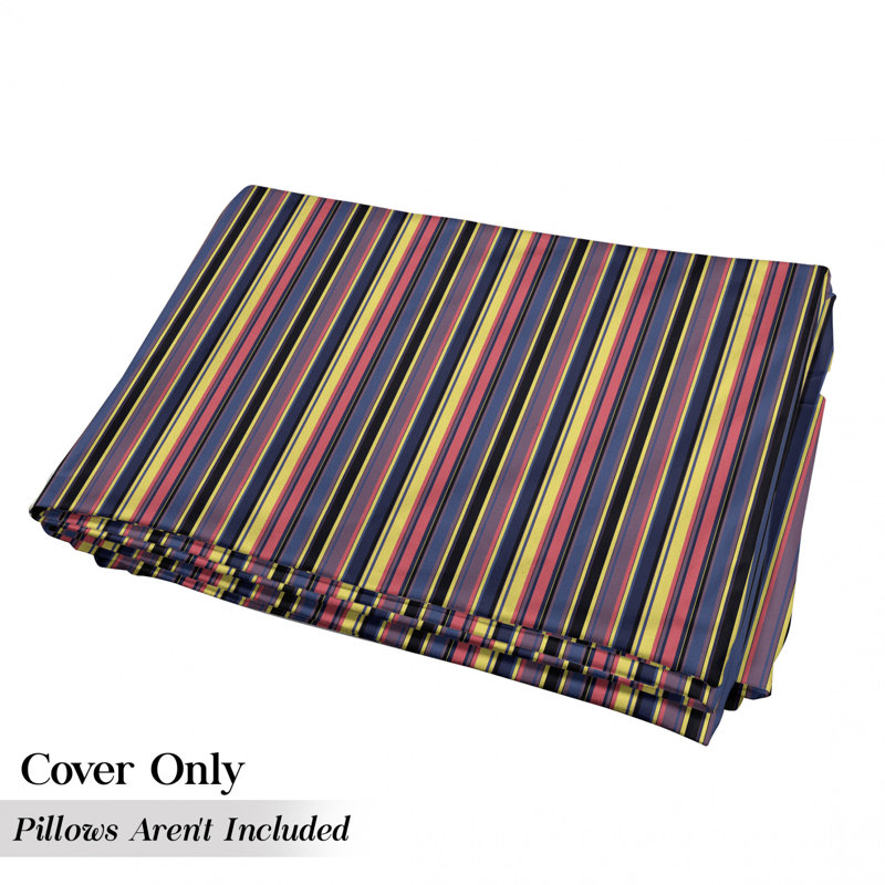 Housse de coussin d'extérieur Stripes Lines, H 2 po x l 27 po x P 88 po