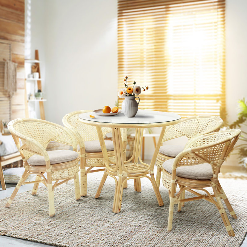 Clemensa Arm Chair in Colonial, Natural