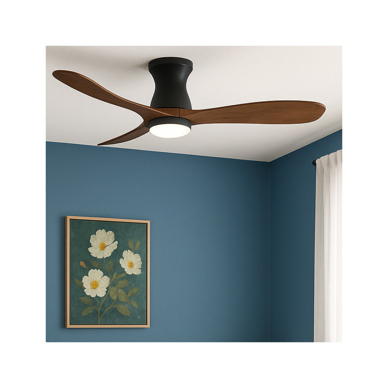 Ventilateur intelligent DEL intégré Swell Flush, Brun