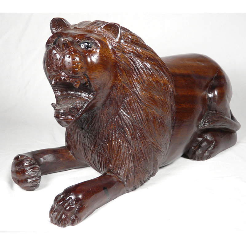 Statue lion africain