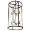 Luminaire suspendu cylindrique de style lanterne à 8 lumières Kena