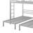 Bunk Bed, Triple Bunk Bed Frame With Built-In Shelf And 2 Side Ladder-645792450