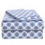 Ensemble de draps 100% coton avec poches profondes, draps en percale douillet avec ensemble de literie et de taies d'oreiller 4 pièces, Mandalas Aqua-396946345-398994218