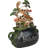 Witchcraft Magic Skulls Mushrooms Herbs Cobra Snake Beware Cauldron Pot Figurine