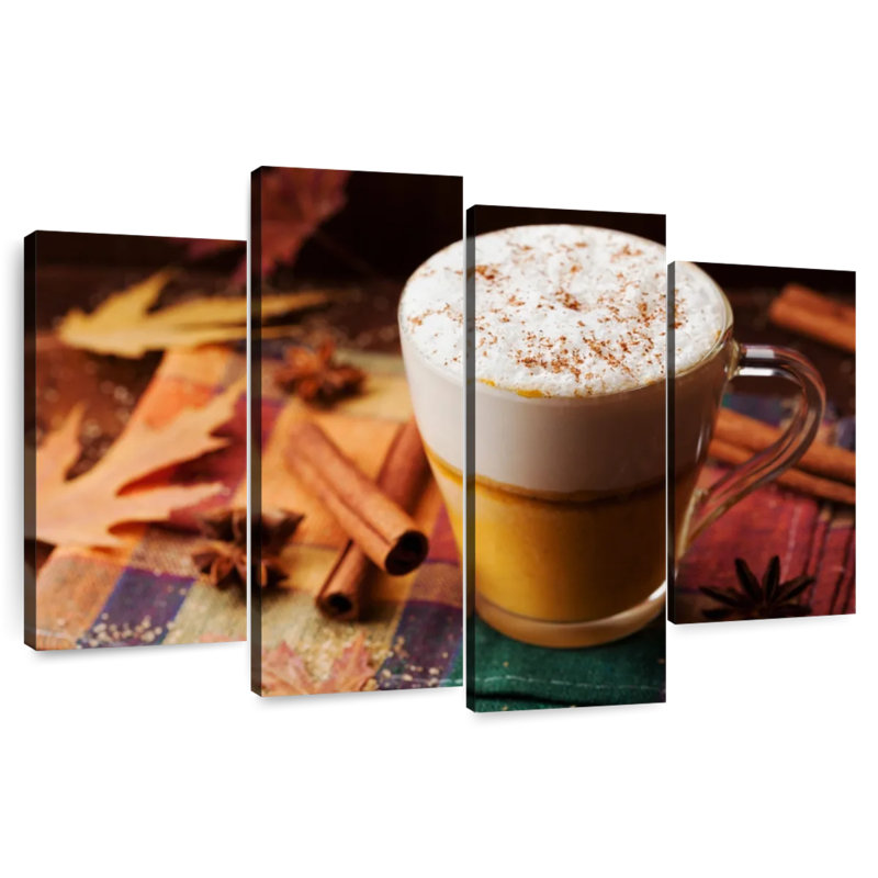 Yarlin Pumpkin Spiced Foamy Coffee, 32" H x 52" W