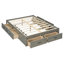 Lit plateforme double avec 6 tiroirs de rangement, gris antique (OLD SKU: N708P263021E)-2065558034
