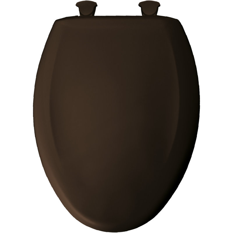 Siège de toilette allongé en plastique Lift-Off, Espresso brun