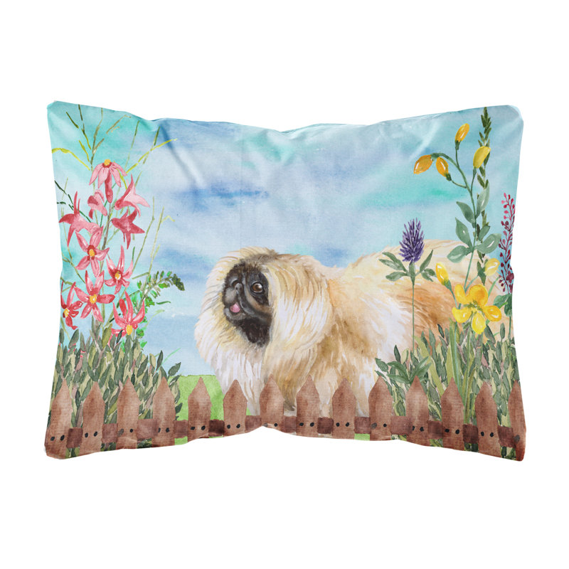  Coussin décoratif intérieur / extérieur Pekingese Spring