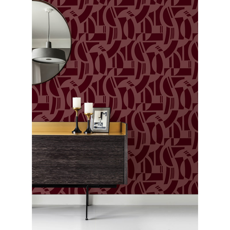 Papier peint Carter, Rouge