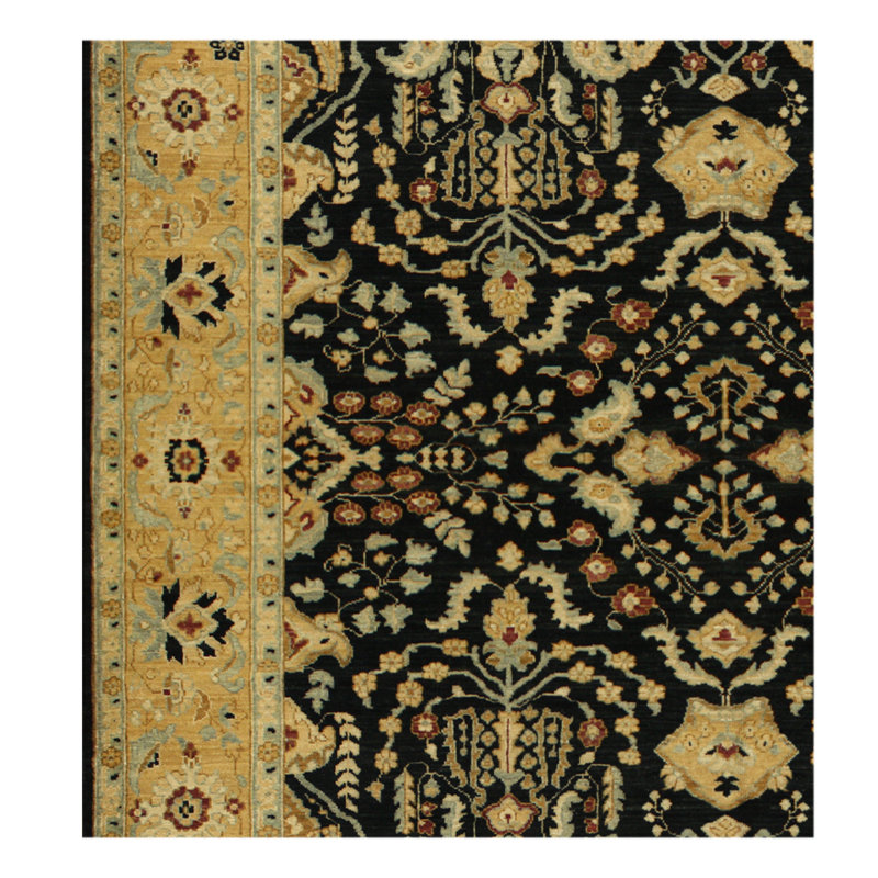 Hand Knotted Wool Oriental Indoor Rug, Rectangle 8' x 10'