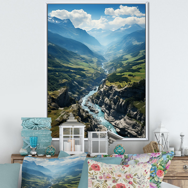Reproduction d'art sur toile, Espagne, Espagne, H 20 po x l 12 po x P 1 po, Cadre flottant blanc