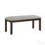 Banc de chenille foncé 1pc