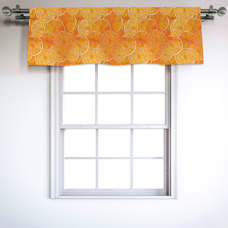 Sateen Ruffled Window Valance