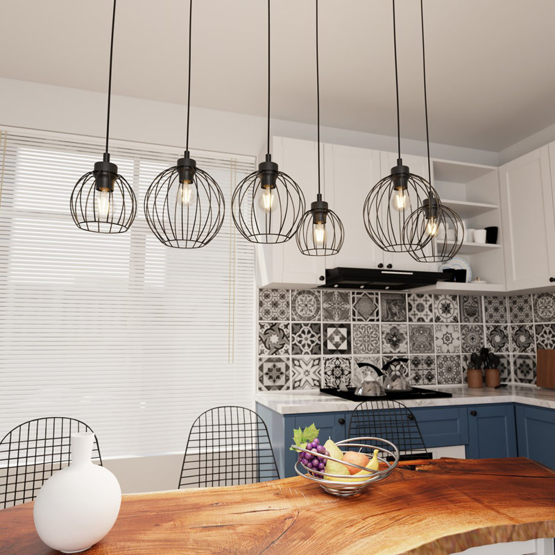 Ahnyla 6 - Light Pendant, Matte Black