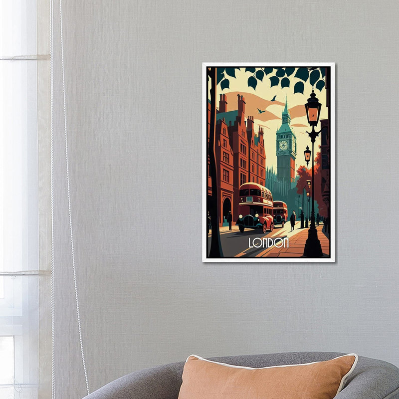 London City by Durro Art - Gallery-Wrapped Canvas Giclée on Canvas, 66.04 cm H x 45.72 cm W x 4.445 cm D