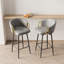 Ensemble de chaises de salle à manger 30 pouces, ensemble de 4 chaises de bar pivotantes à 360 ° de style moderne avec une conception simple, des tabourets hauts confortables et des chaises de salle à manger flexibles convenant aux bars, aux restaurants et aux chaises de bar en velours