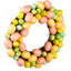 Vickerman 13" Artificial Pastel Easter Egg Wreath on a grapevine base.