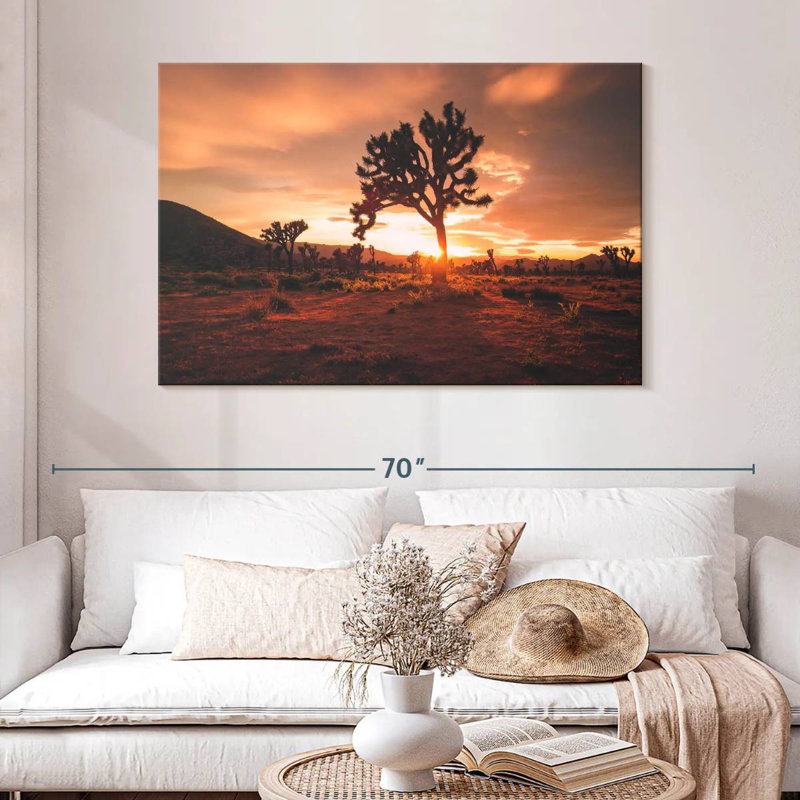 Nicci Joshua Tree Desert Sunset, H 32 po x l 48 po