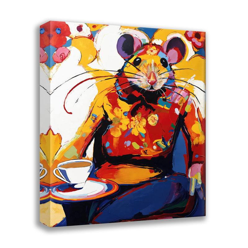Giclée de souris sur toile tendue avec châssis, H 32 po x l 26 po