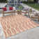 Disney Mickey Mouse Tropical Surf Board Red/ Beige Flatweave Indoor/ Outdoor Area Rug