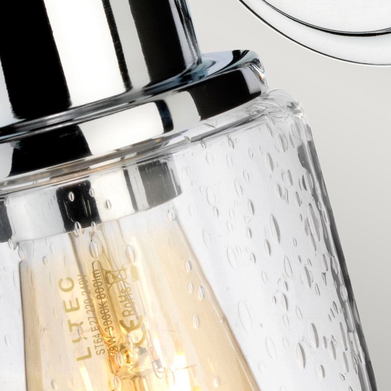 Meuble-lavabo 1 lumière Morvah, Chrome poli